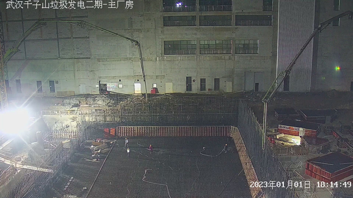 千子山生活垃圾焚烧发电项目二期工程元旦喜迎垃圾坑底板大体积混凝土浇筑-附图2.jpg